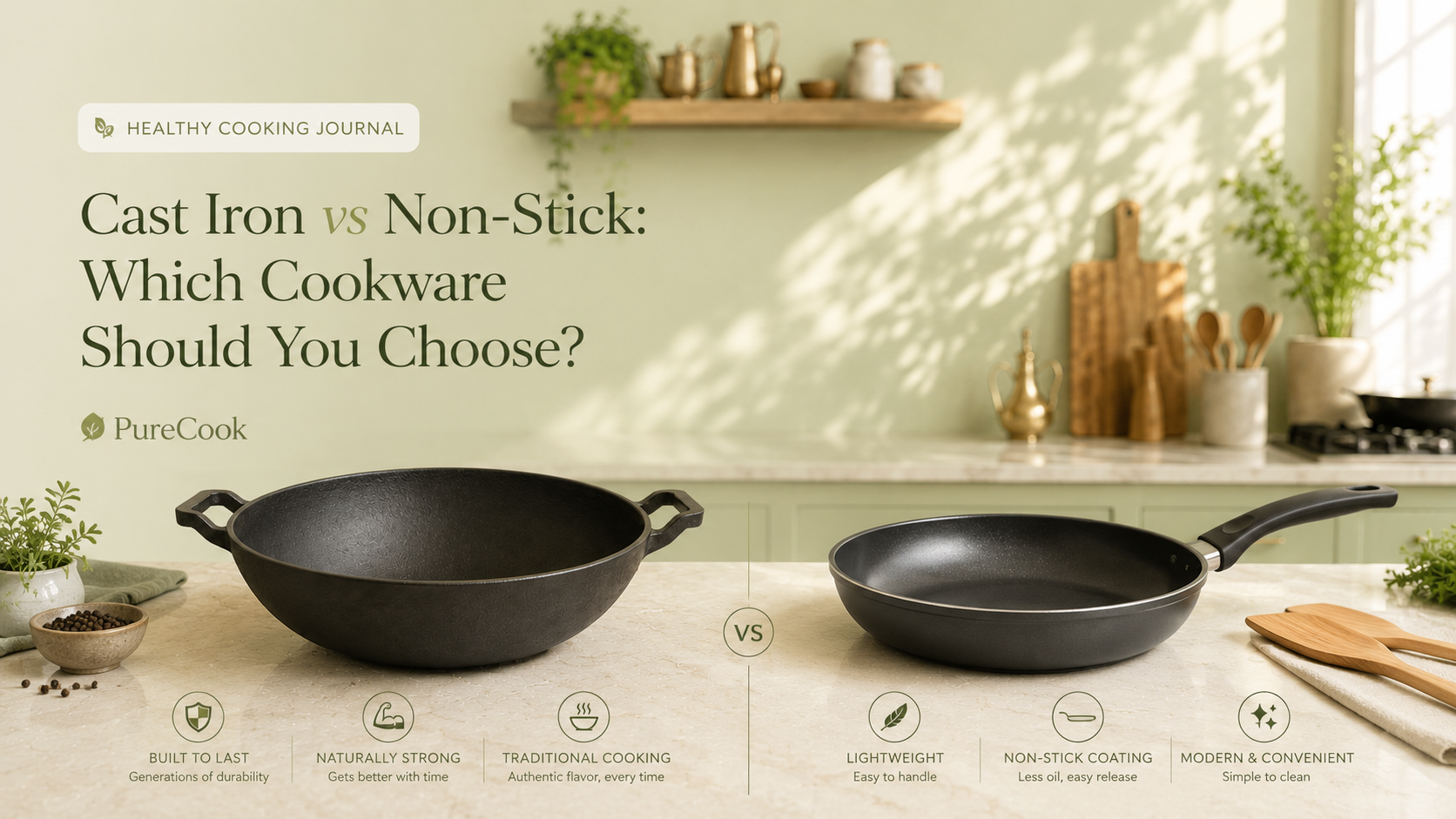 Cast Iron vs Non-Stick: Which Cookware Should You Choose?