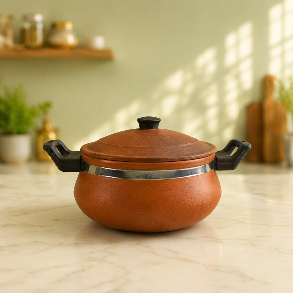 PureCook Clay Cooking Pot with Lid