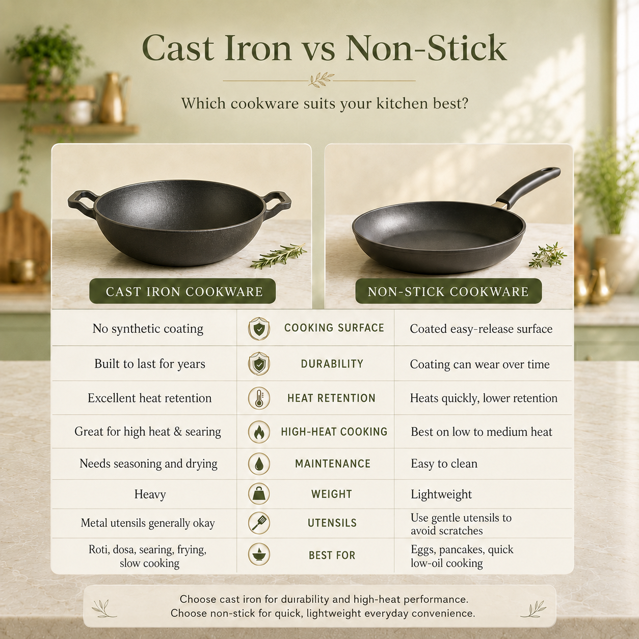 PureCook Cast Iron Fry Pan