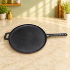 PureCook cast iron long handle dosa tawa, 30 cm, view 5