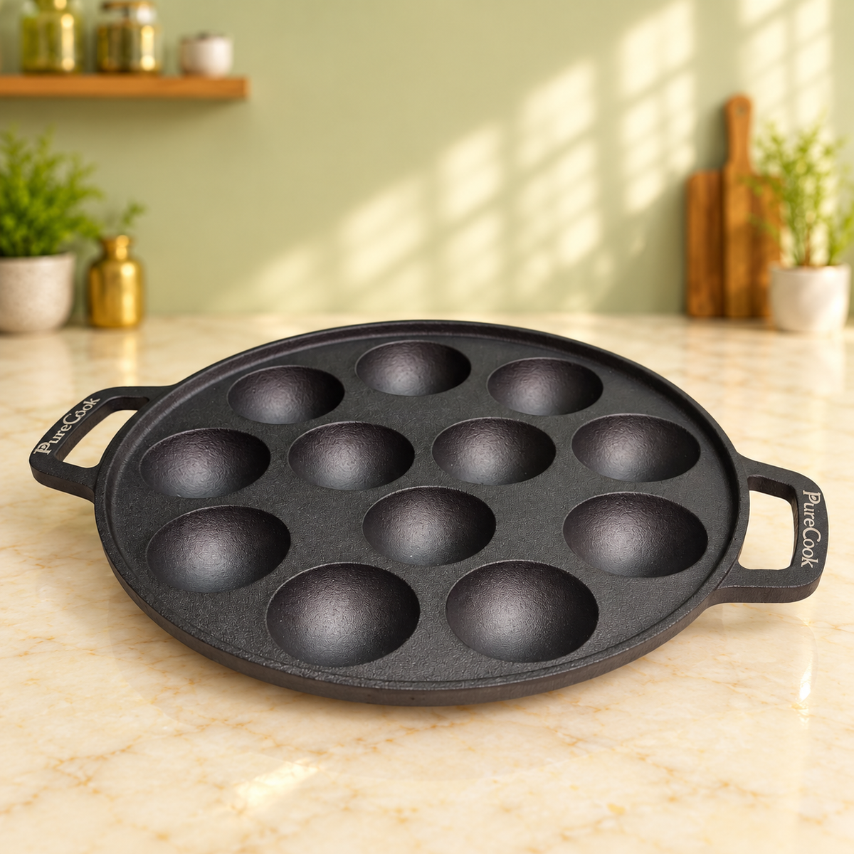 PureCook cast iron appam pan (appe, paniyaram), view 6