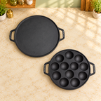 PureCook South Indian breakfast set: dosa tawa and appam pan, view 3