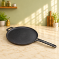PureCook cast iron long handle dosa tawa, 30 cm