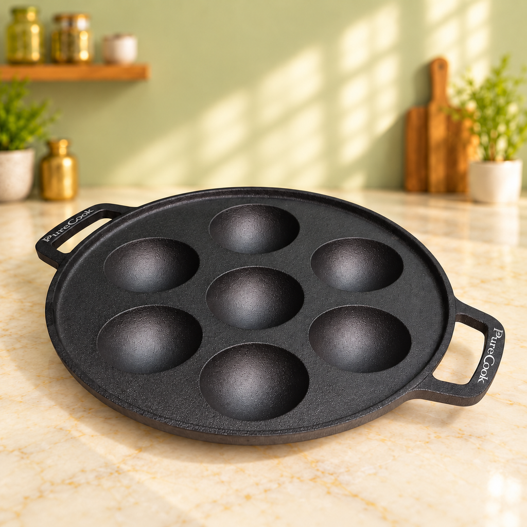 PureCook cast iron appam pan (appe, paniyaram), view 8