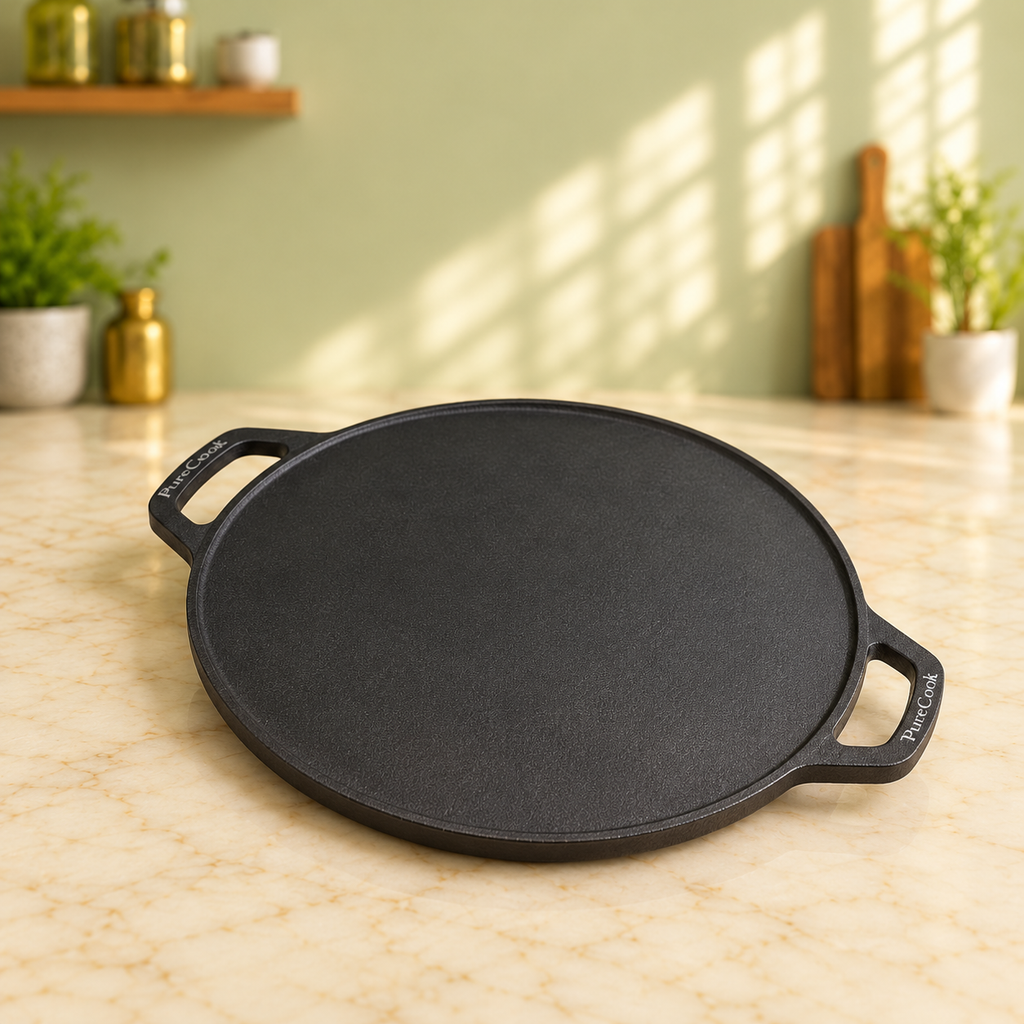 PureCook 2-in-1 cast iron grill tawa, view 5